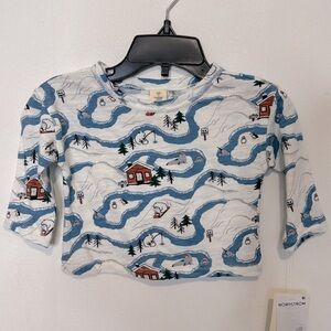 New Tucker + Tate long sleeve Christmas winter shirt baby size 6 months